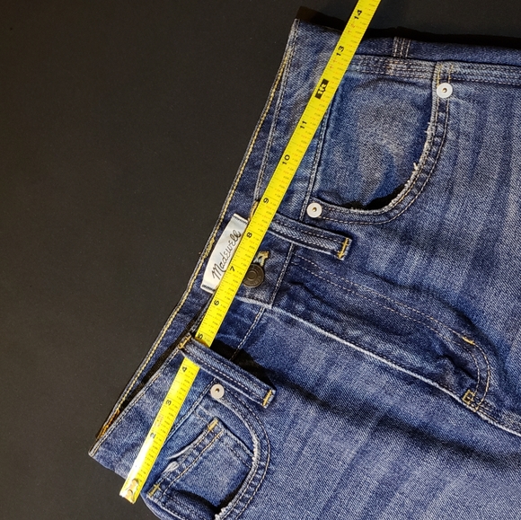 Madewell Rigid Distressed Denim Mini Skirt. 24 - Picture 14 of 16